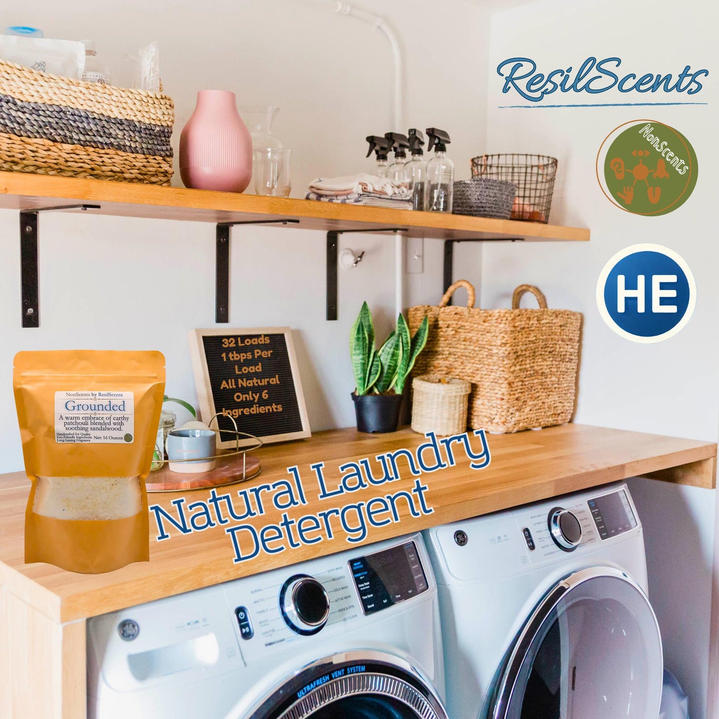 Grounded™ Laundry Detergent – Patchouli, Sandalwood & Earthy Musk | Wholesale