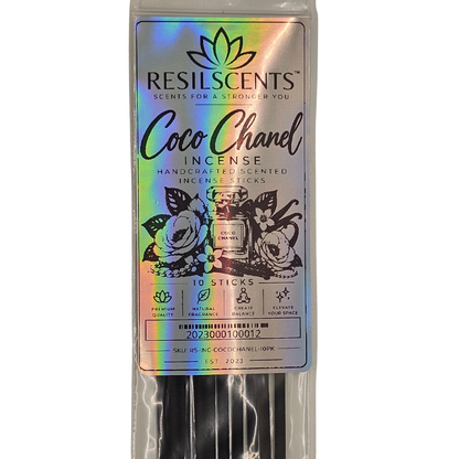 ResilIncense™ Premium Designer-Inspired Incense Sampler – Aqua Di Gio, Versace Eros & Coco Chanel | 15 Sticks