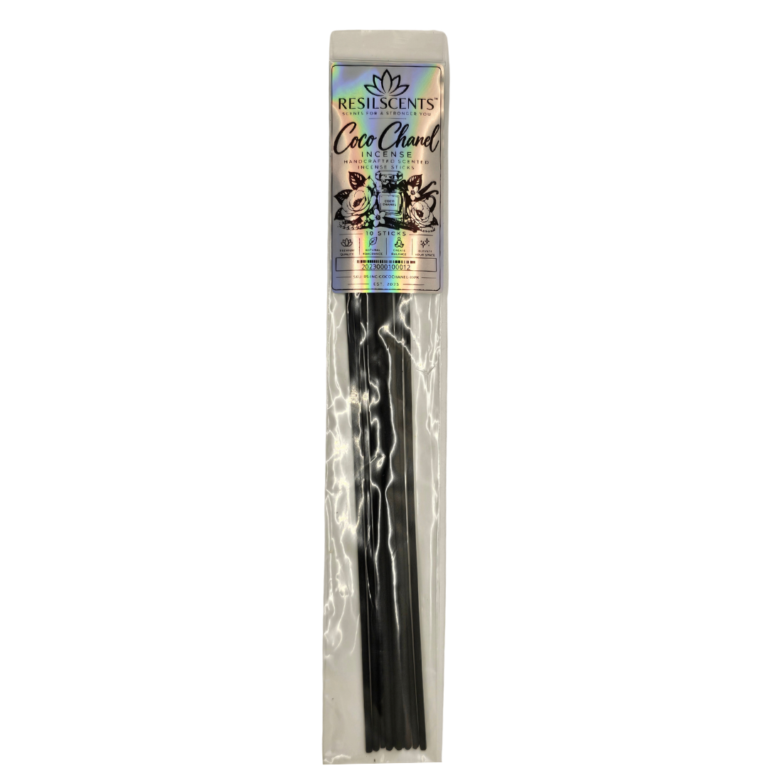 ResilIncense™ Premium Designer-Inspired Incense Sampler – Aqua Di Gio, Versace Eros & Coco Chanel | 15 Sticks