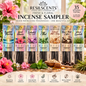 ResilIncense™ Fresh & Floral Incense Sampler – Beautiful Morning, Island Hibiscus, Enchanted & More | 35 Sticks