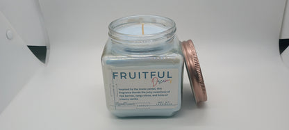 18oz Square Jar Candle with Rose Lid (Wholesale)