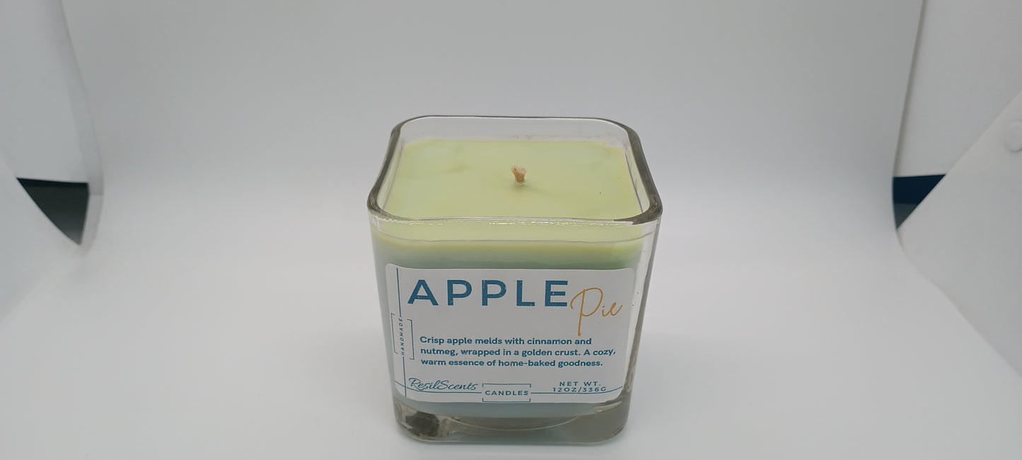 12oz Square Rock Glass Candle (Wholesale)