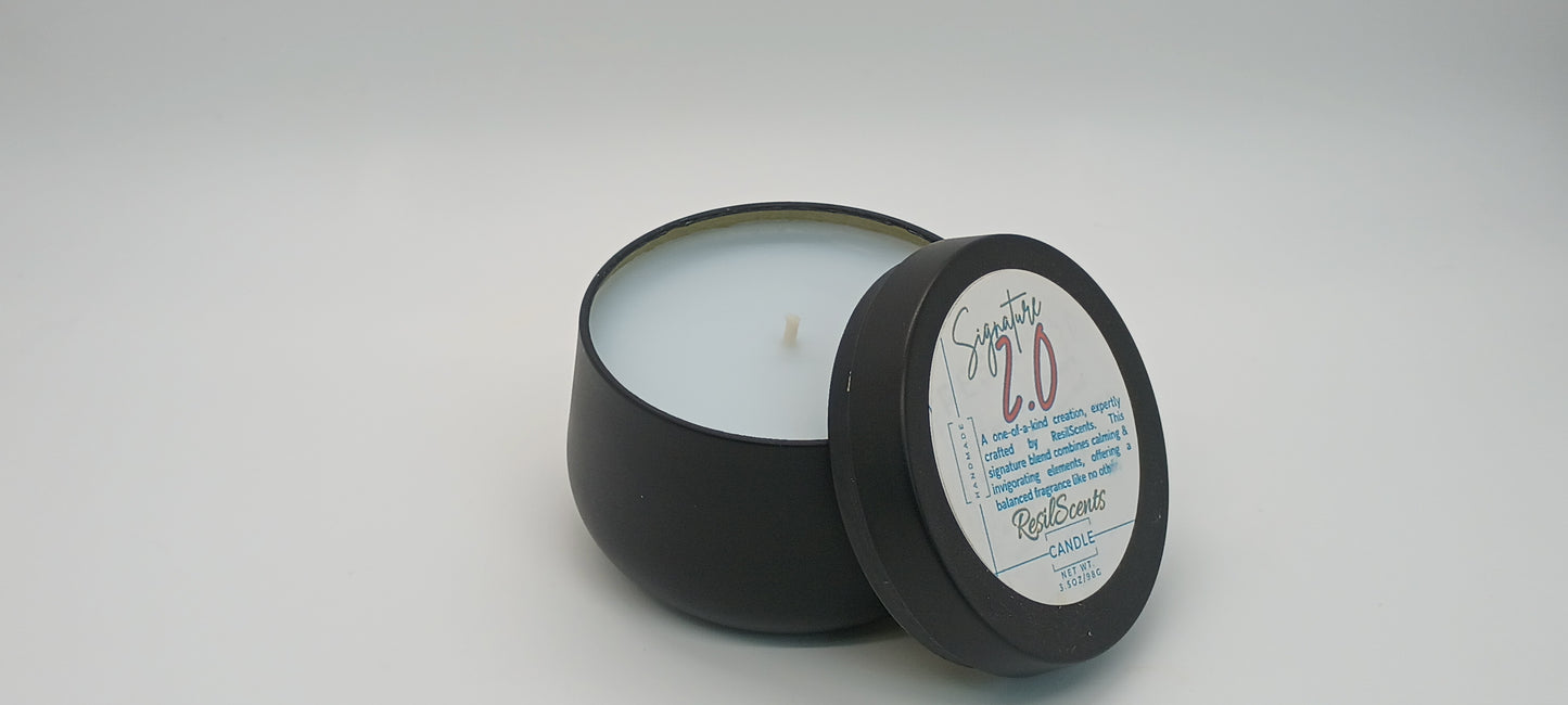 4oz Belly Tin Candle by ResilScents (Wholesale) – Romantic Valentine’s Day Edition