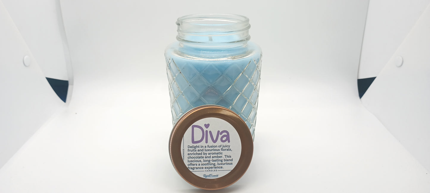 18oz Diamond Jar Candle (Wholesale)