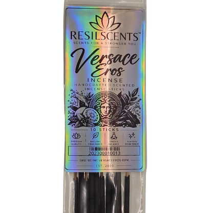 ResilIncense™ Premium Designer-Inspired Incense Sampler – Aqua Di Gio, Versace Eros & Coco Chanel | 15 Sticks